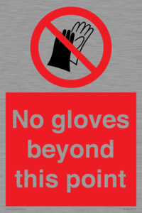 No gloves beyond this point